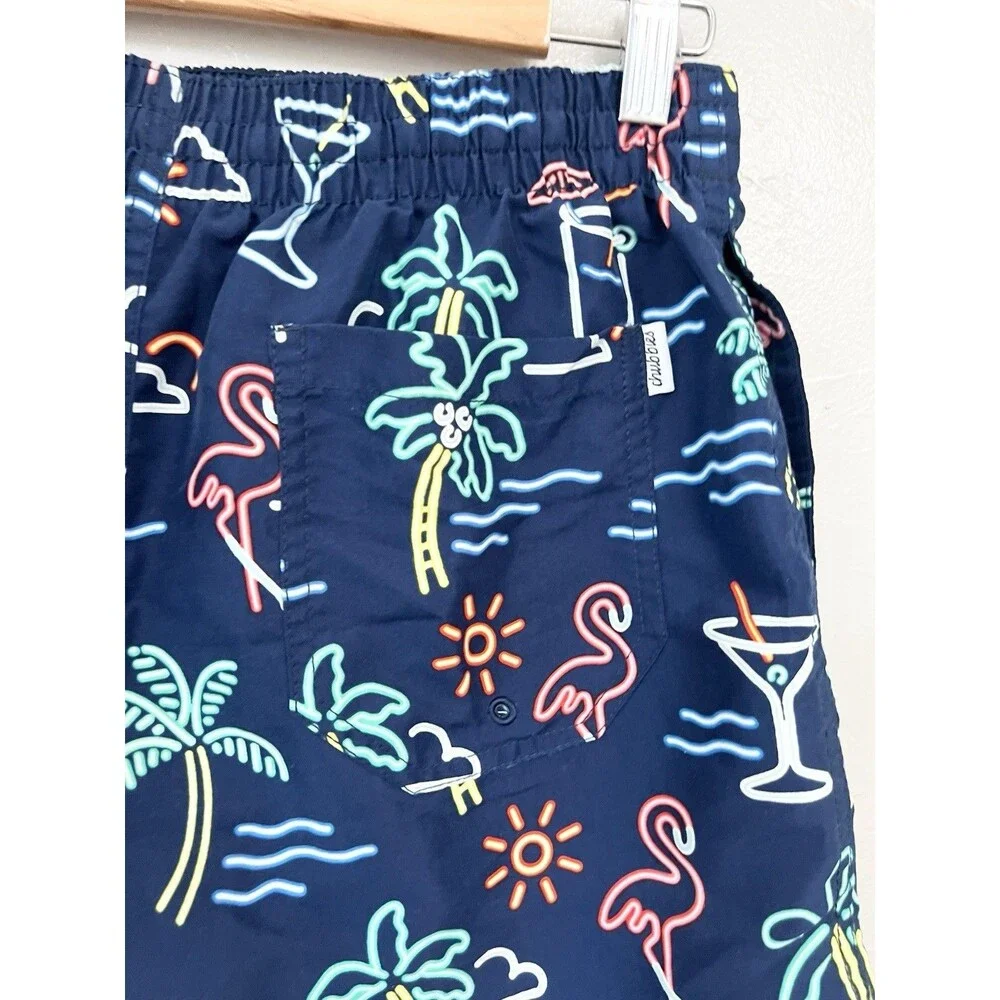 Chubbies The Neon Lights Swim Trunks w/ Liner Shortie 4” Medium